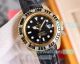 Luxury Copy Rolex Submariner Citizen Blue Diamond Blue Leather Strap Watch 40mm (2)_th.jpg